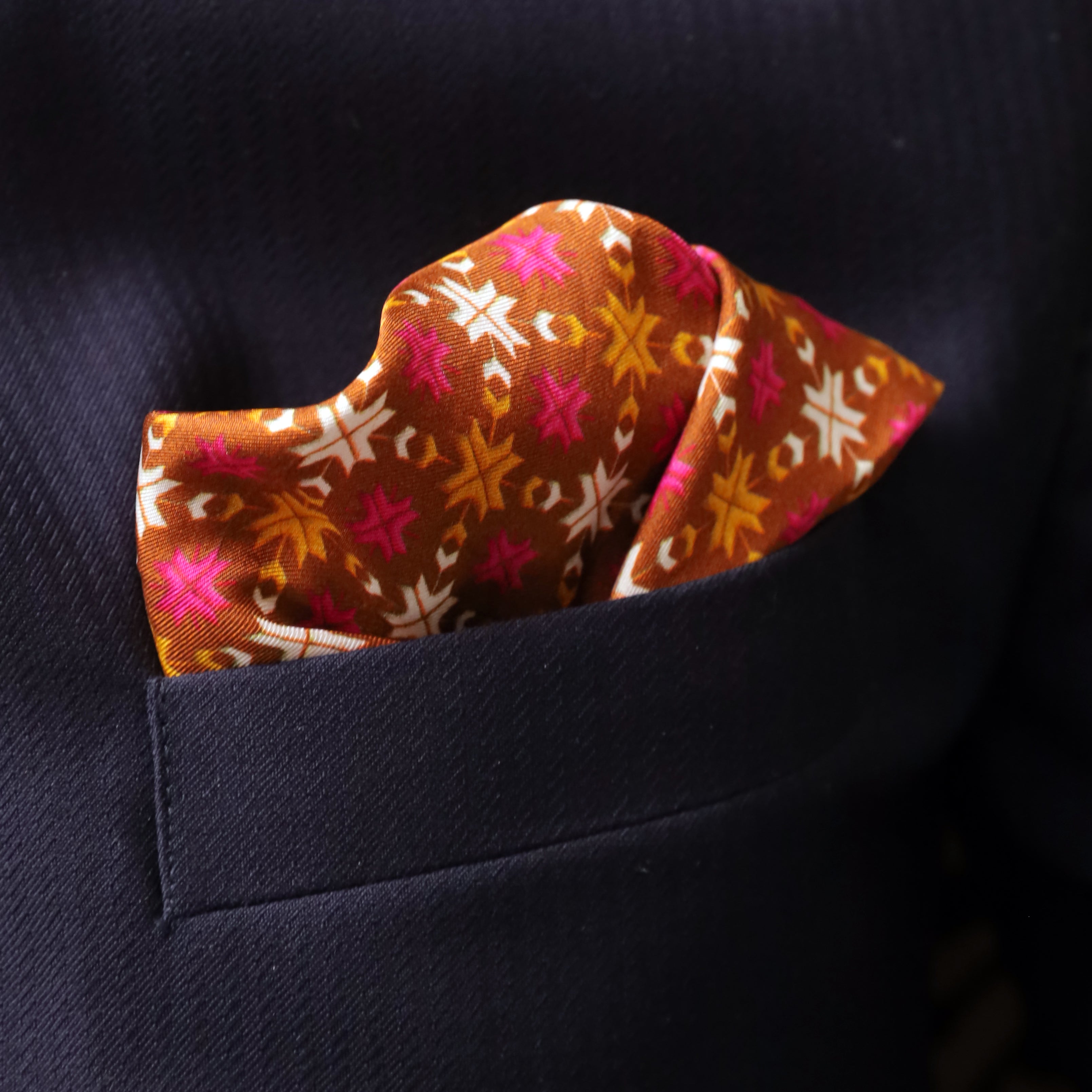 Phulkari Pocket Square