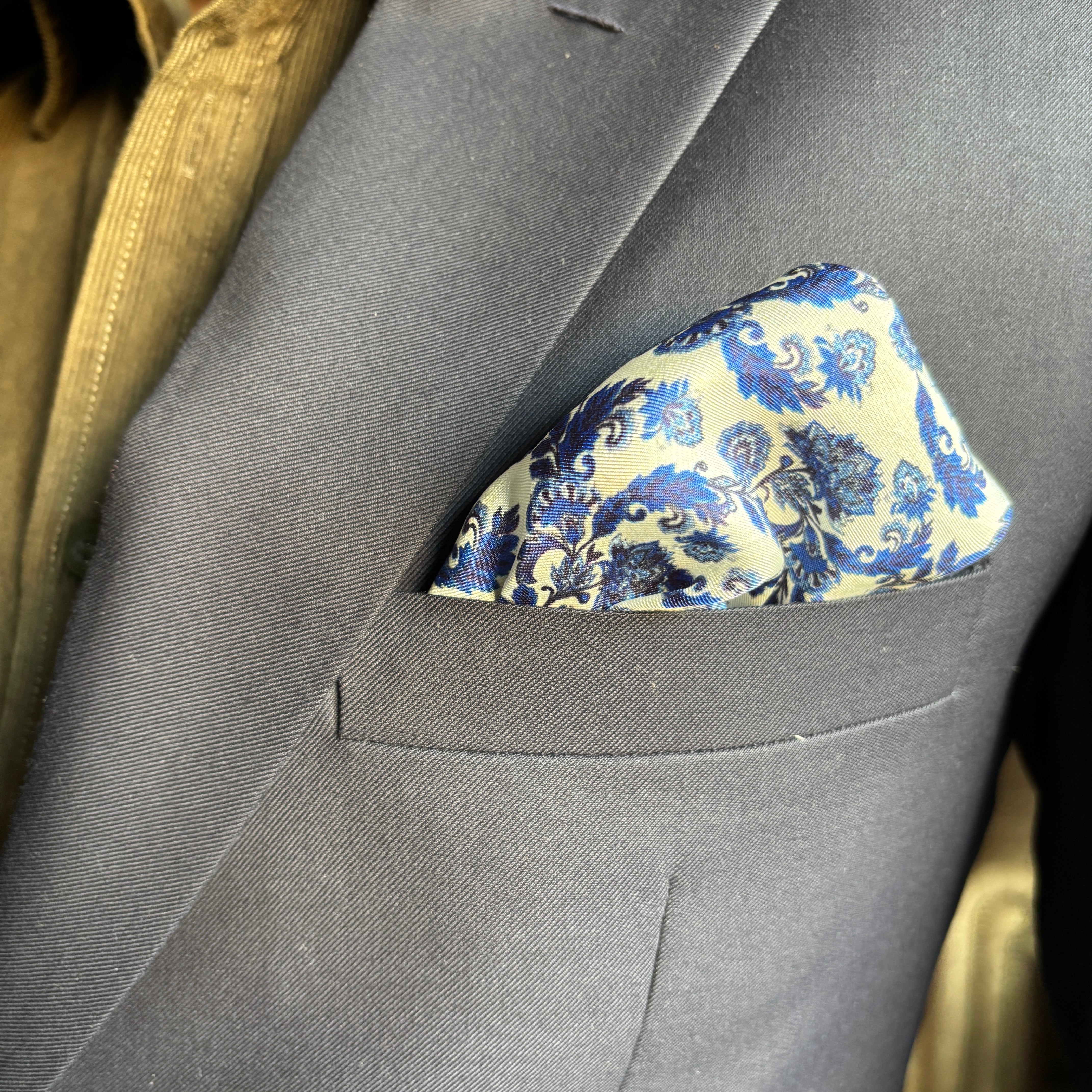 Jaipur Blue Pocket Square