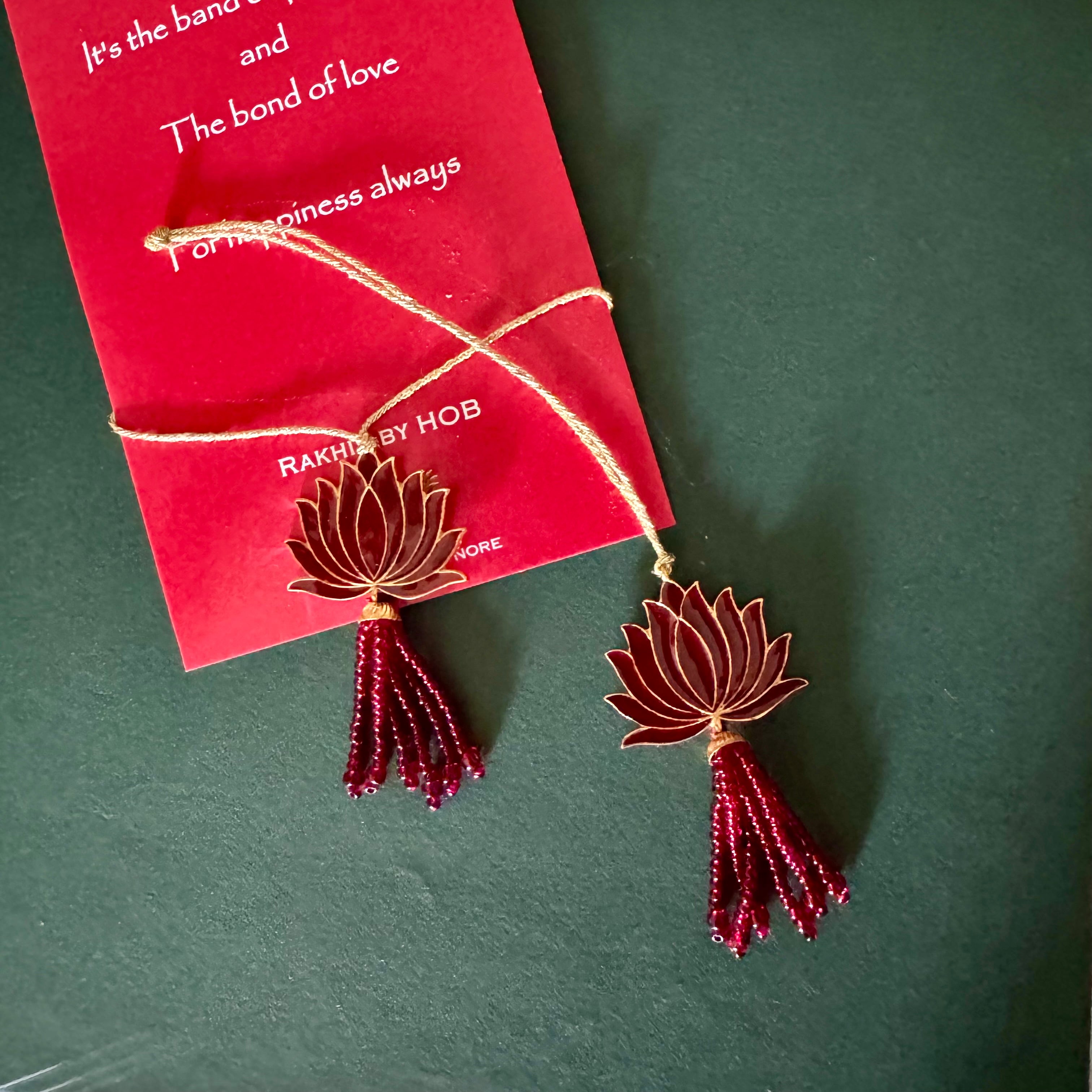 Lotus Lumba Rakhi