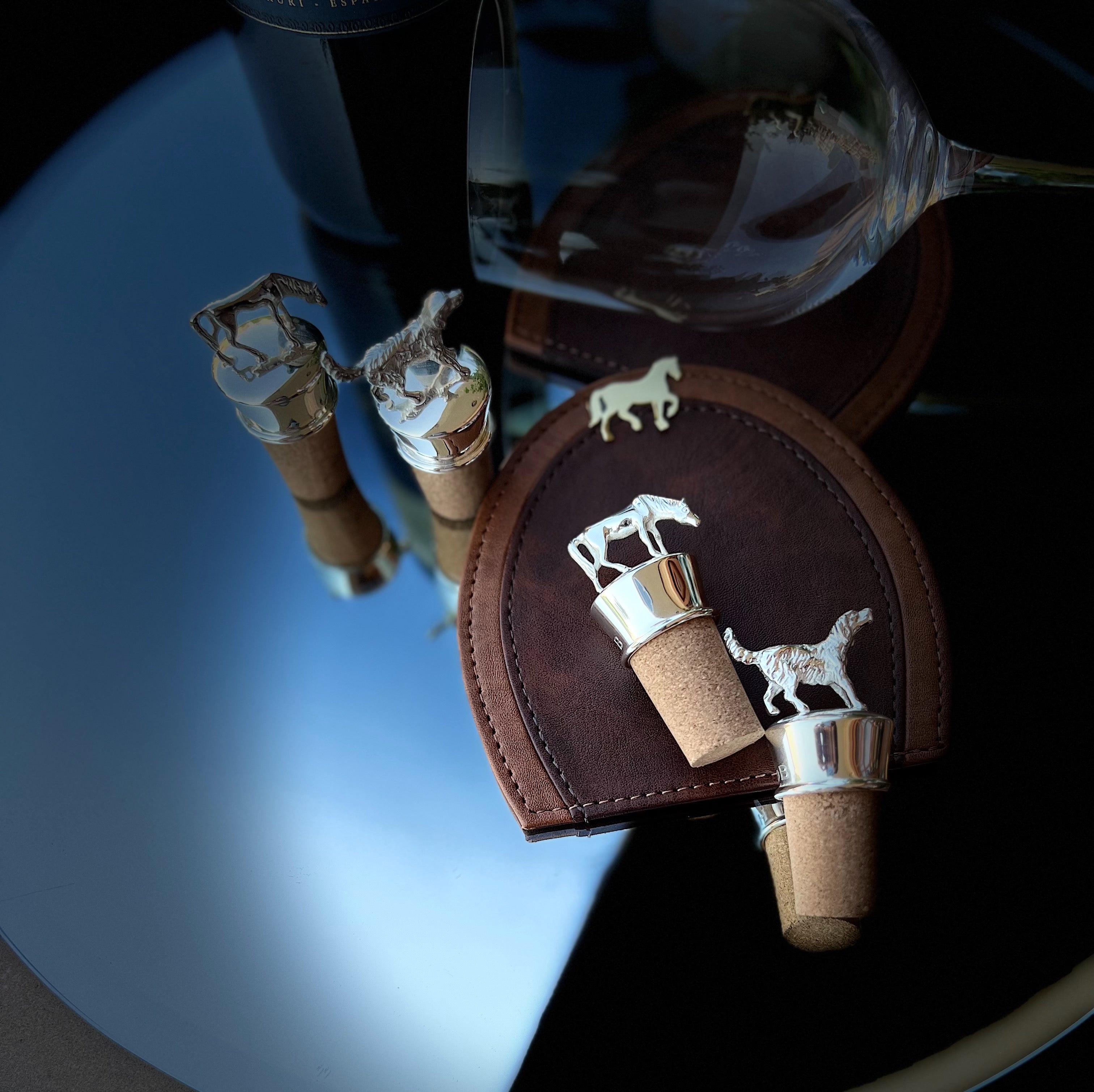 Stallion & Retriever Wine Bottle Stopper