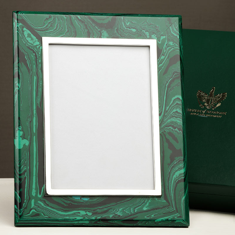 Malachite Green and Brown Photo Frame - 4x6