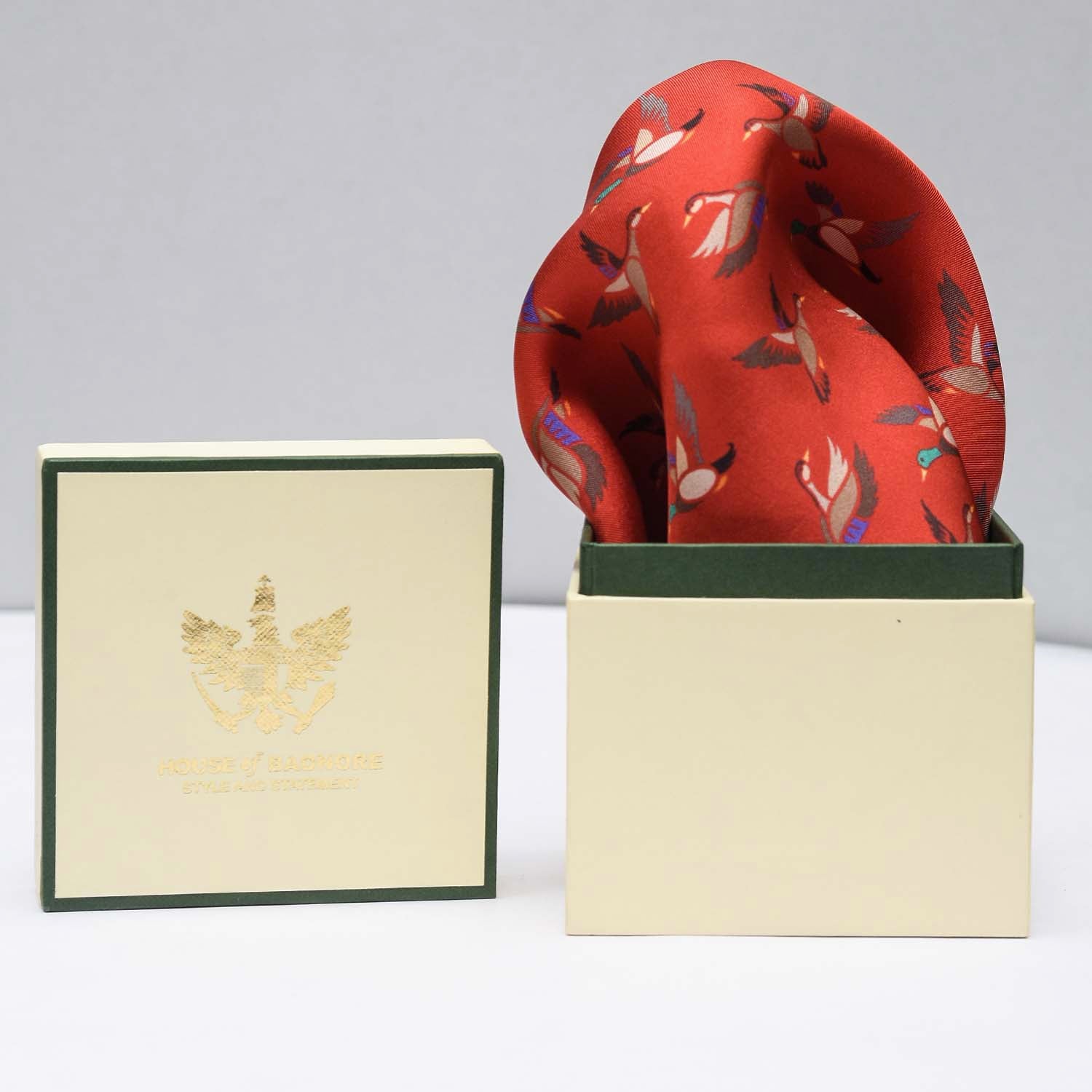 Flights of Fancy Pocket Square & Cufflinks Set