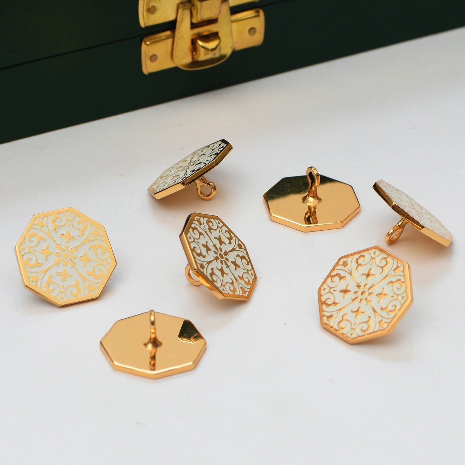 Eden Bandhgala Buttons (Ivory)