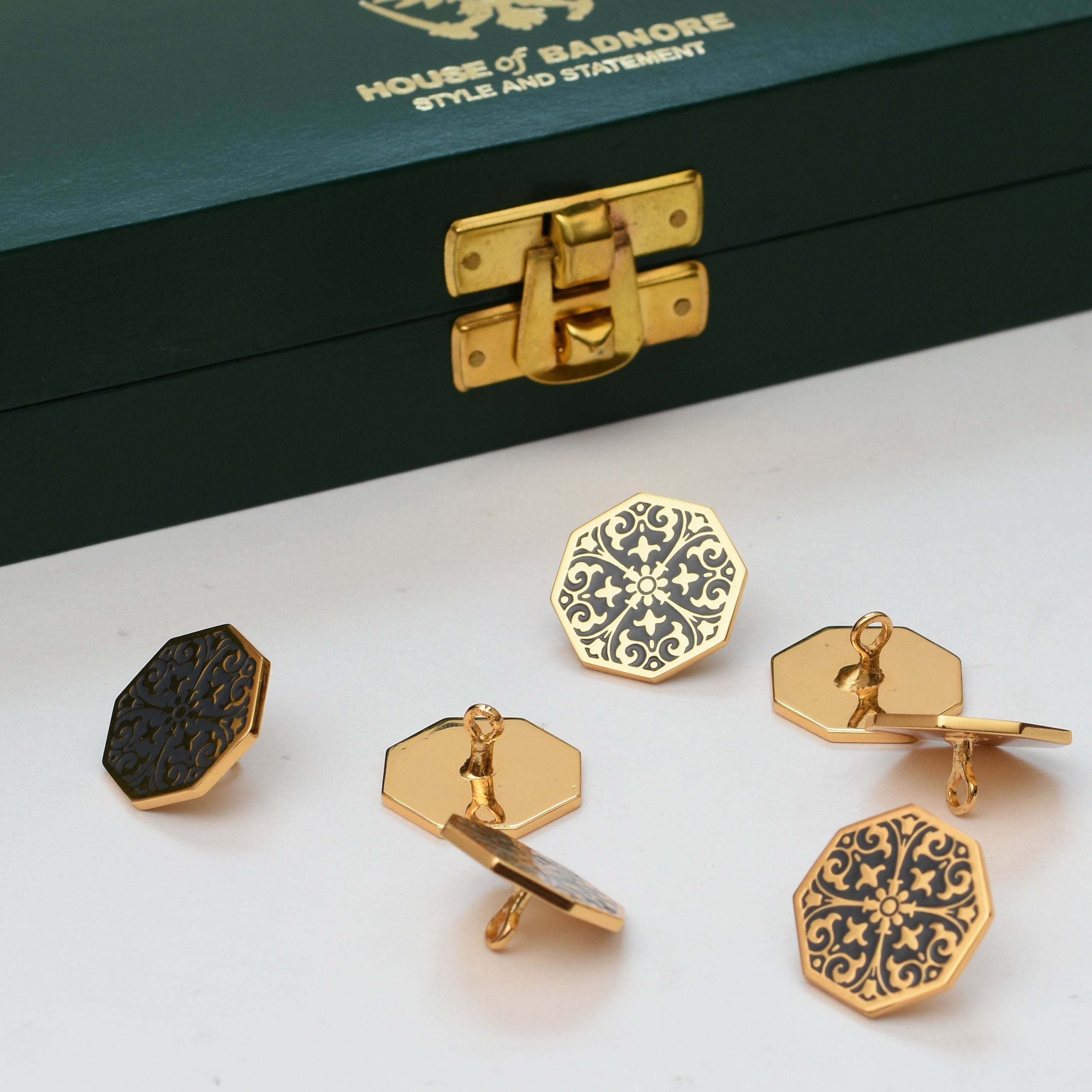 Eden Bandhgala Buttons (Grey)