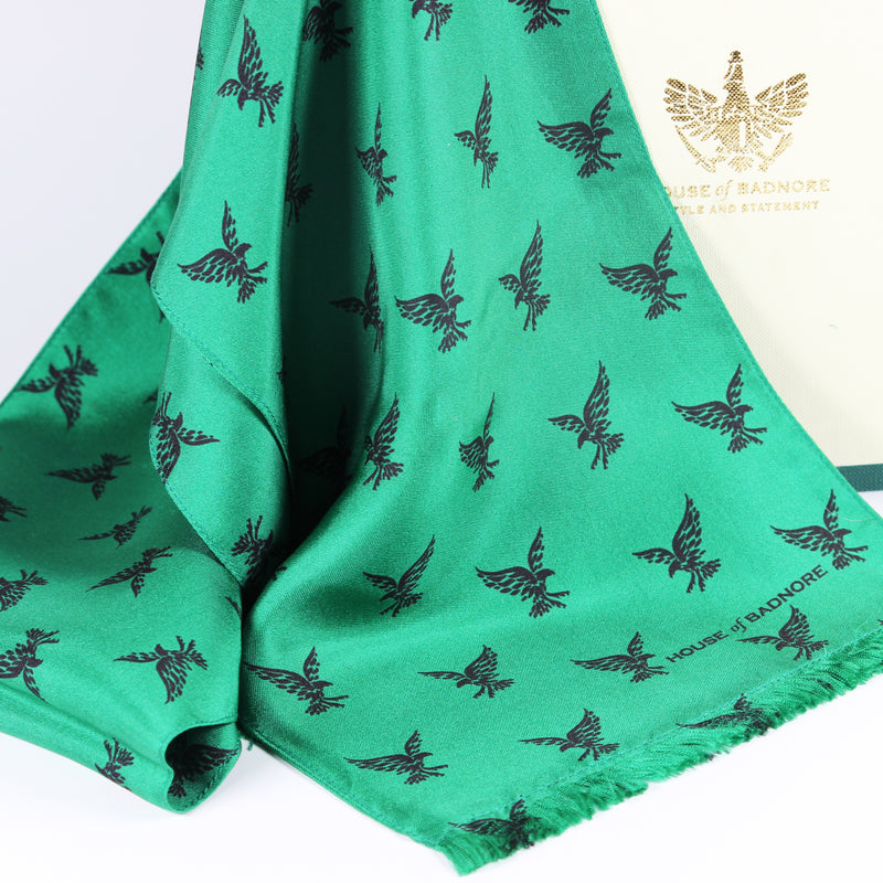 Badnore Eagle Pocket Square & Ascot Scarf Set