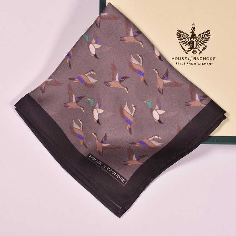 Flights of Fancy Pocket Square & Ascot Scarf Set