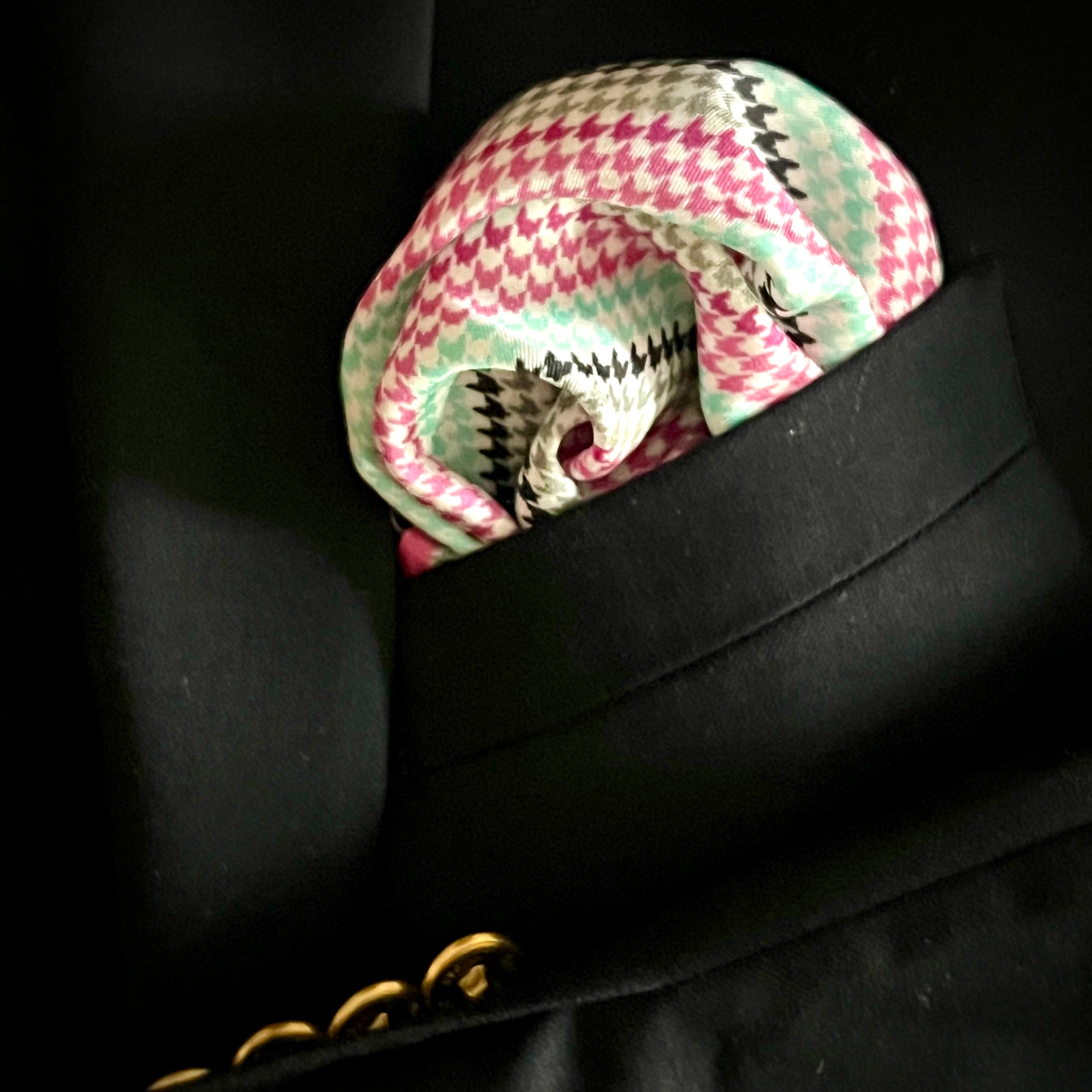 Houndstooth Pocket Square