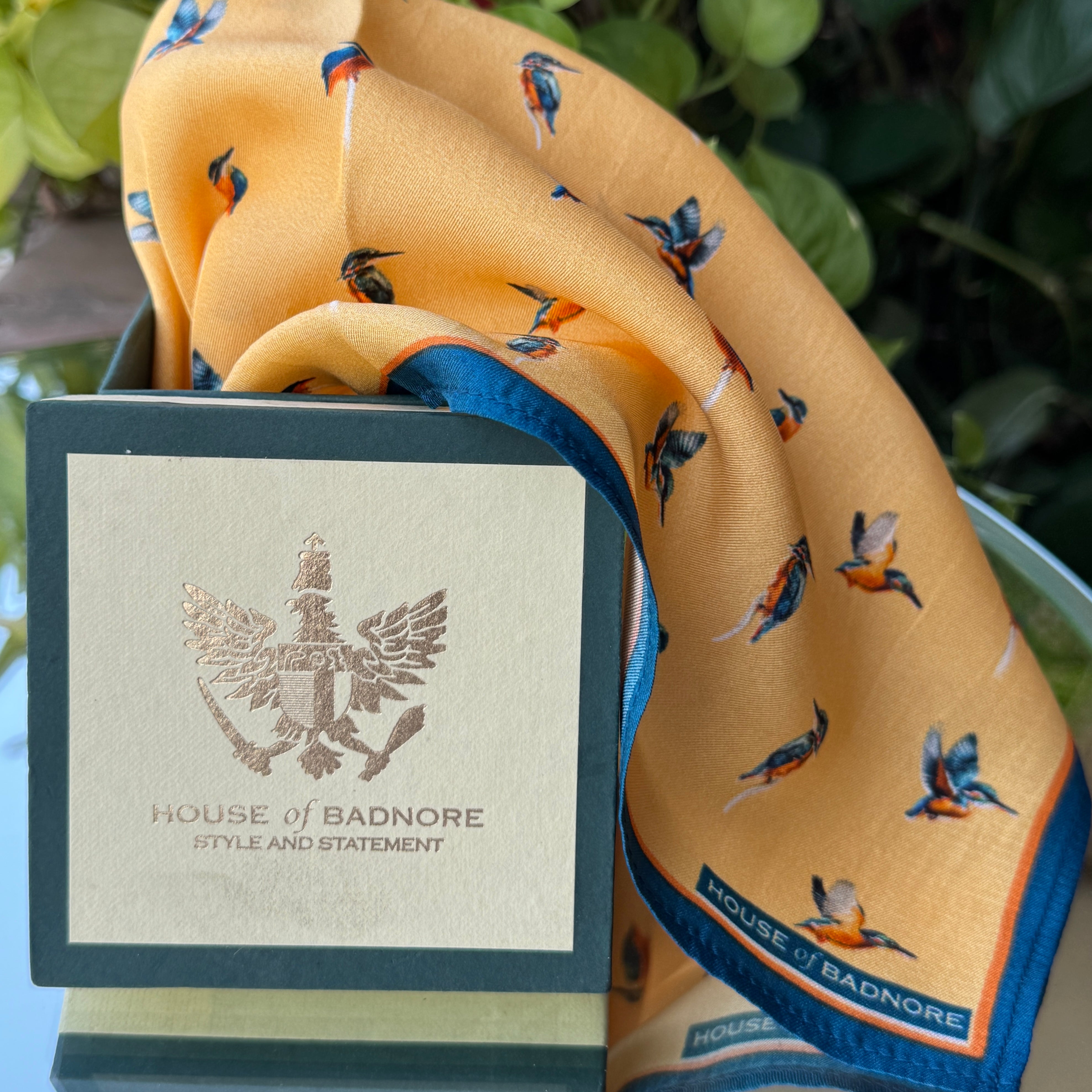 Kingfisher Pocket Square