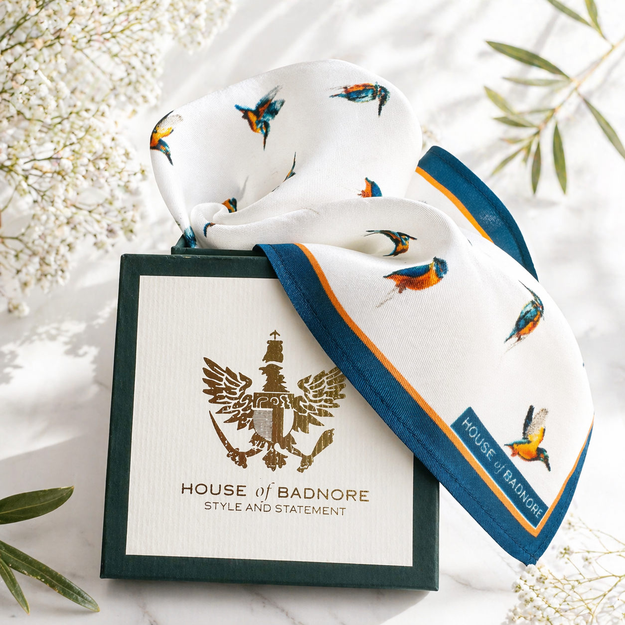 Kingfisher Pocket Square