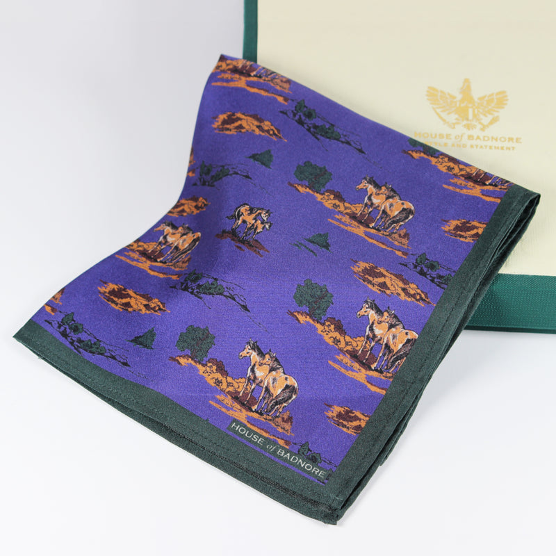 Ranch Pocket Square & Ascot Scarf Set